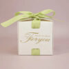 Elegant Party favor with light green ribbon