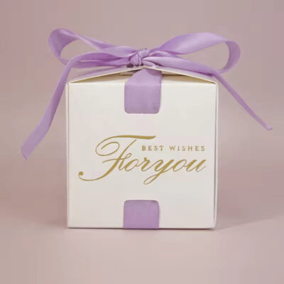 Elegant Party favor with light purple ribbon