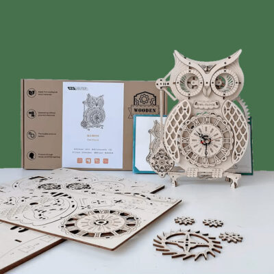 Owl Clock 3D Puzzle 04