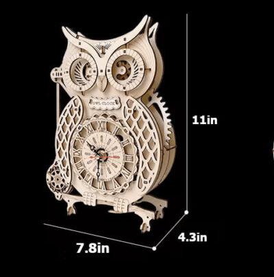 Owl Clock 3D Puzzle size