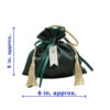 Beautiful and simple Party favor bag with drawstring size