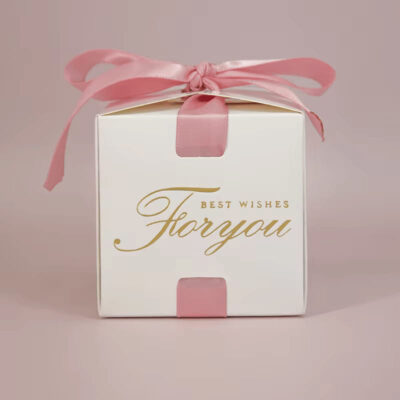 Elegant Party favor with pink ribbon